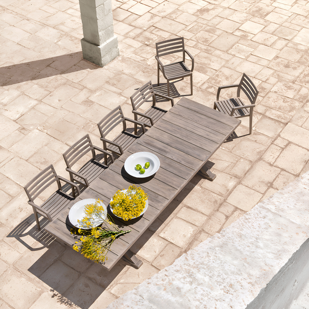 Cronos Extending Dining Table 220-260-300 x 100 x 75 cm