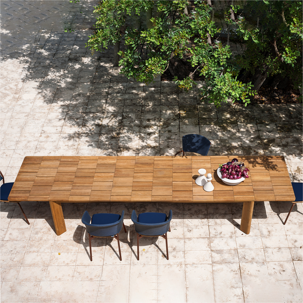 Brick Extendable Dining Table 270/420 x 100 x 75 cm