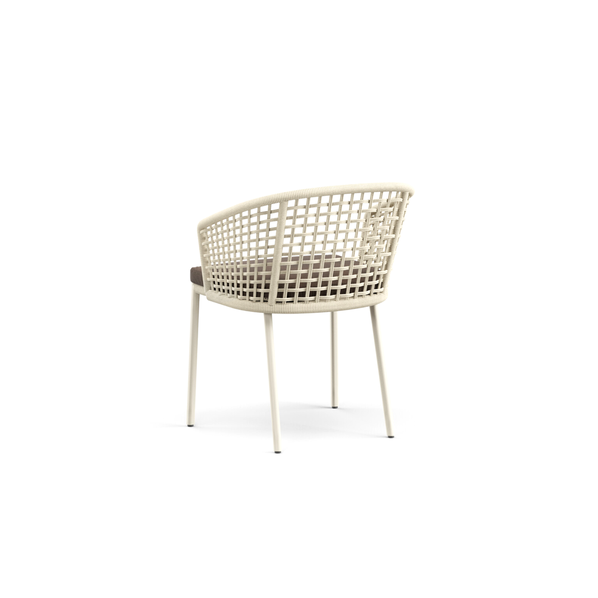 Tribeca Dining Armchair with Aluminium Legs