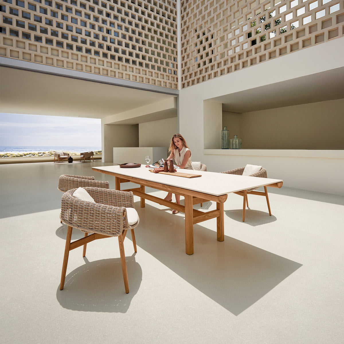 Wrap Dining Chair with Arms