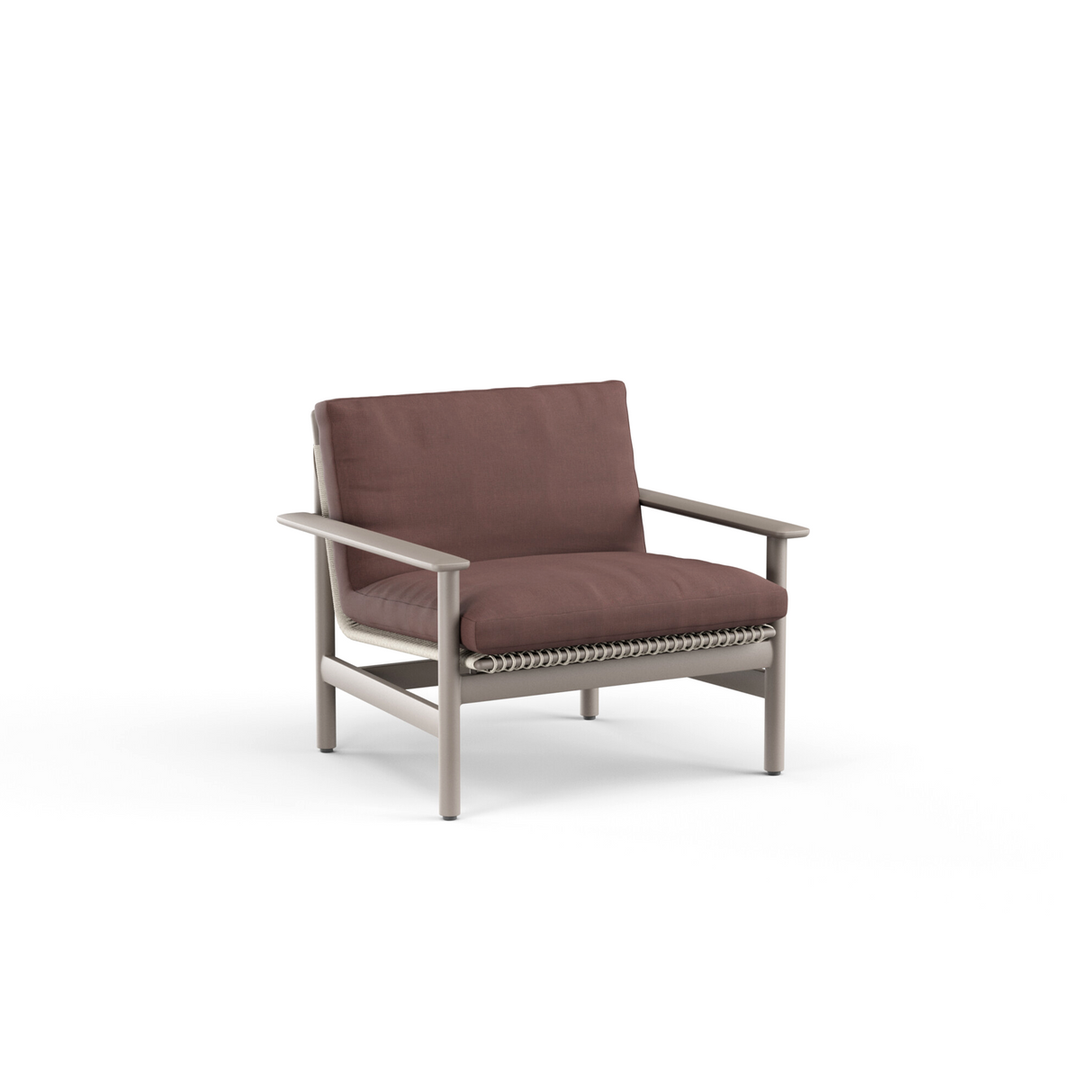 Montauk Lounge Chair with Arm Aluminium