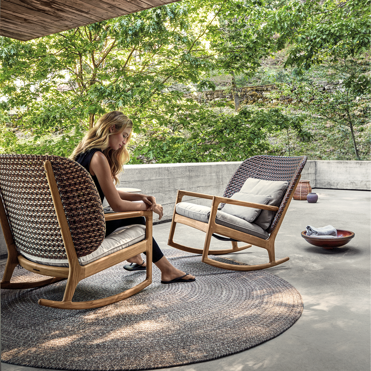 Kay High Back Rocking Chair