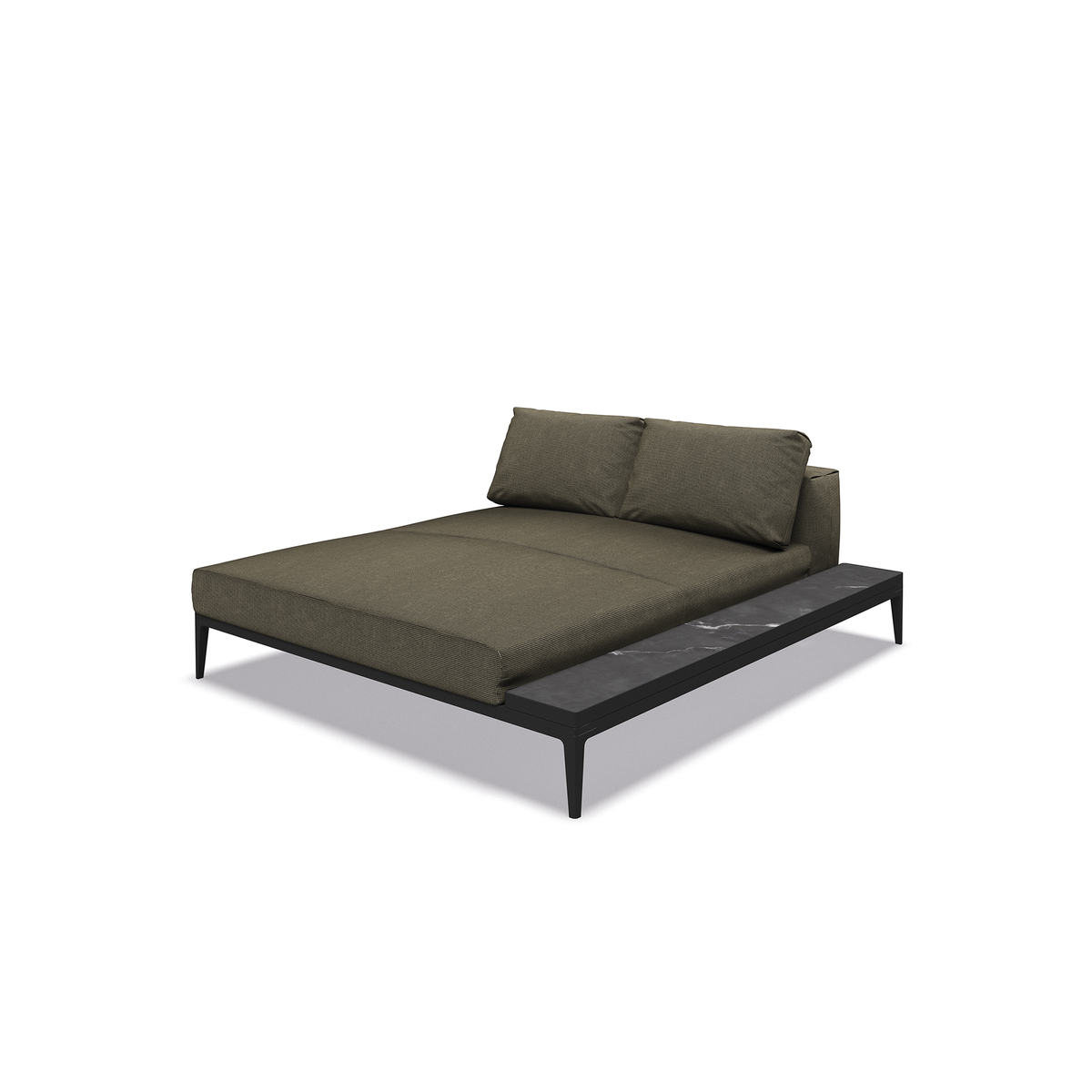 Grid Modular Right Chill Chaise Unit Ceramic