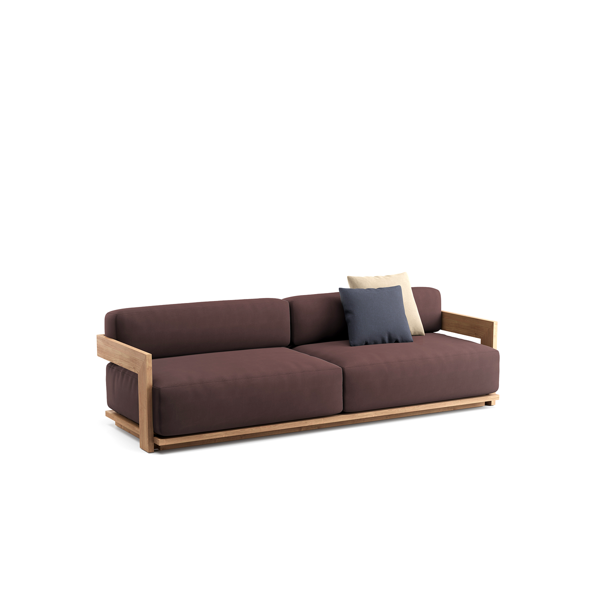 S2 4 Seater Sofa Teak