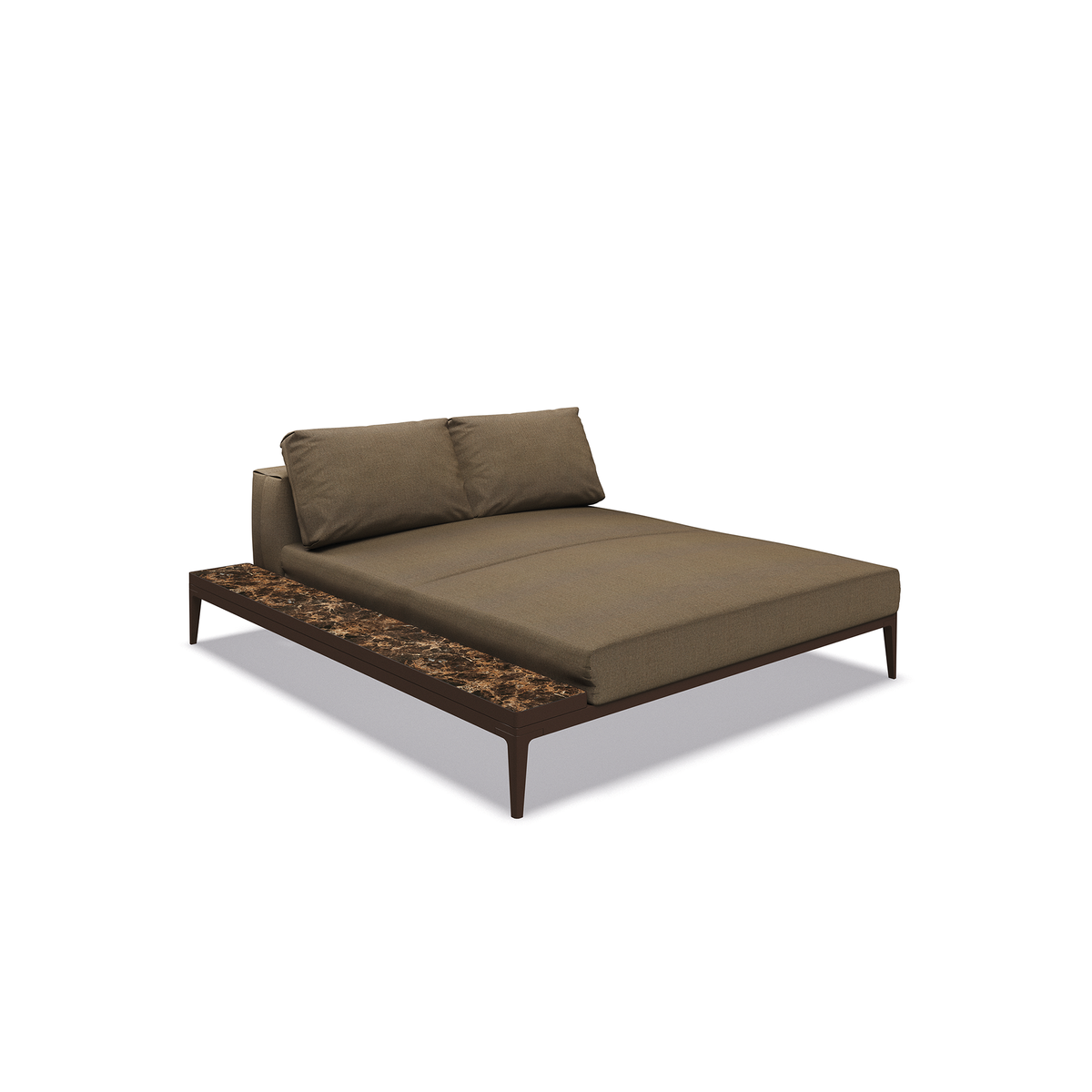 Grid Modular Left Chill Chaise Unit Ceramic