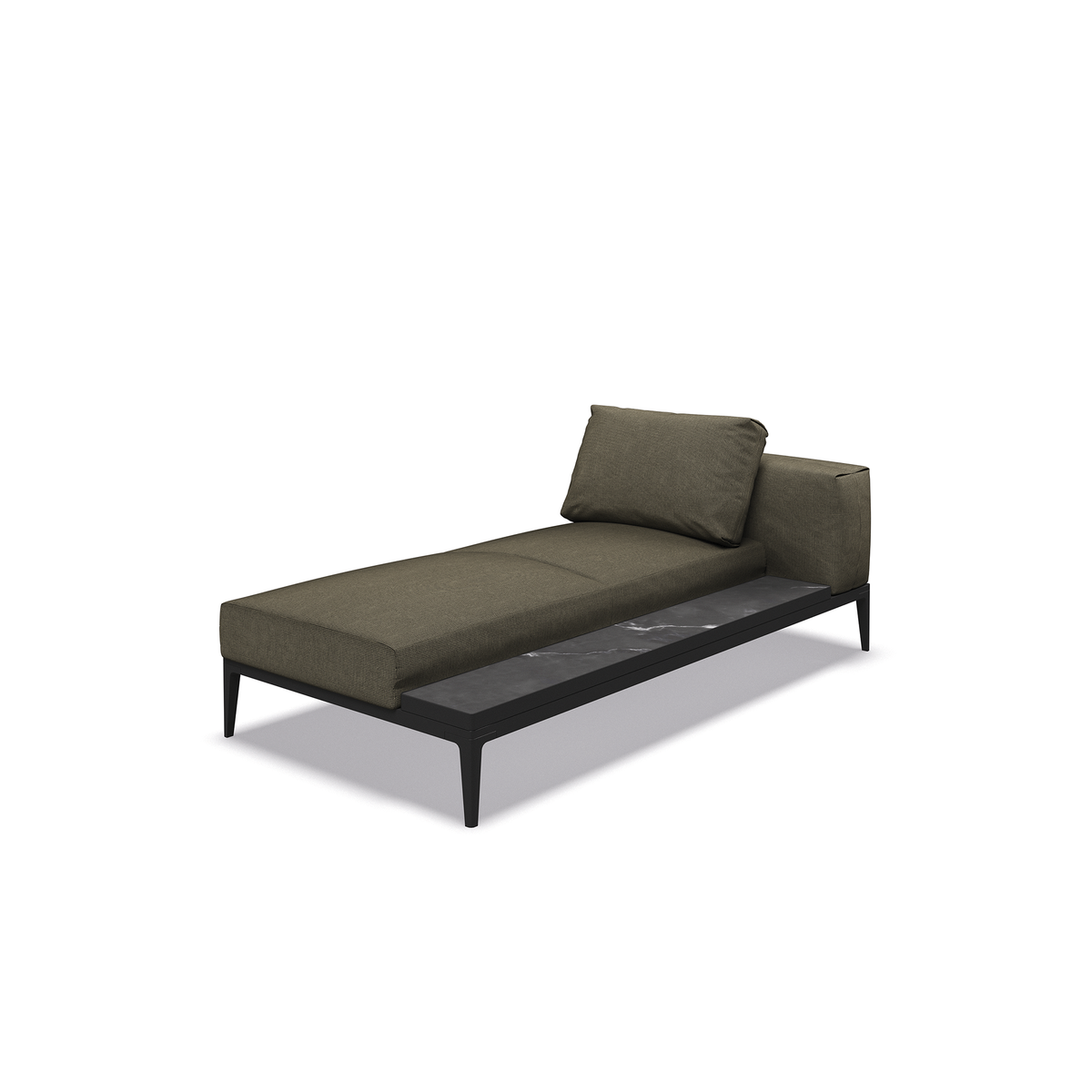Grid Modular Right Chaise unit ceramic