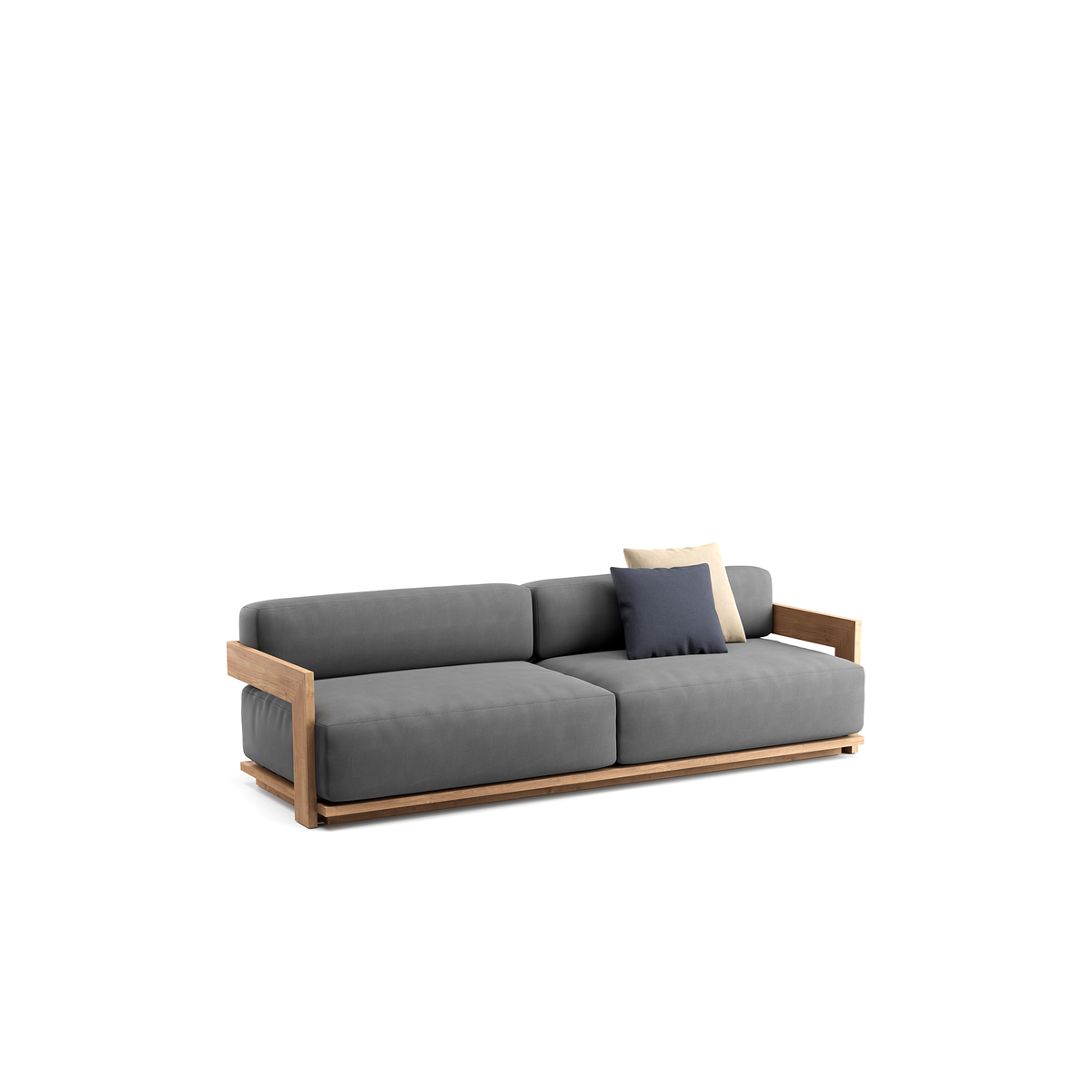 S2 3 Seater Sofa Teak