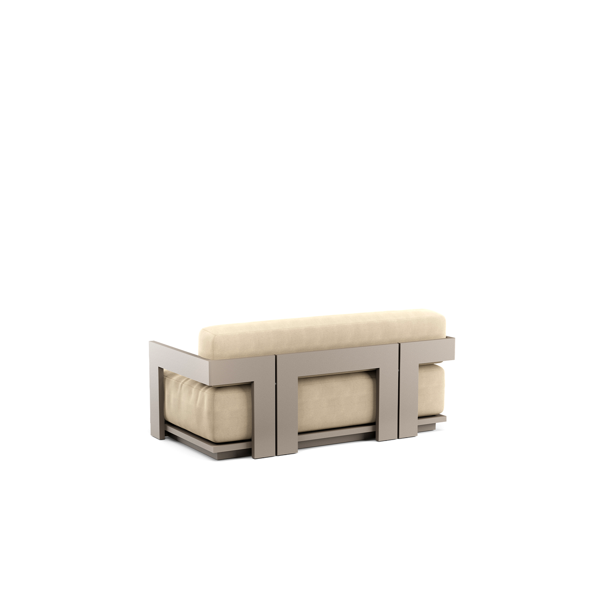 S2 2 Seater Sofa Aluminium