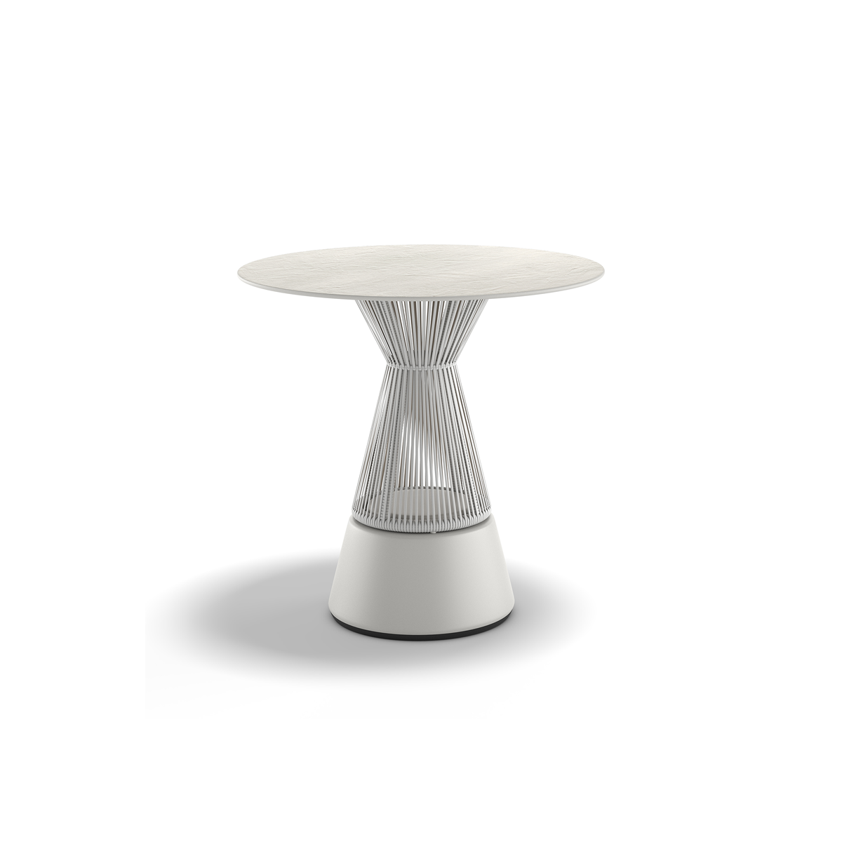 Cirql Nu Bistro Table Ceramic 80 dia x 75.3 cm