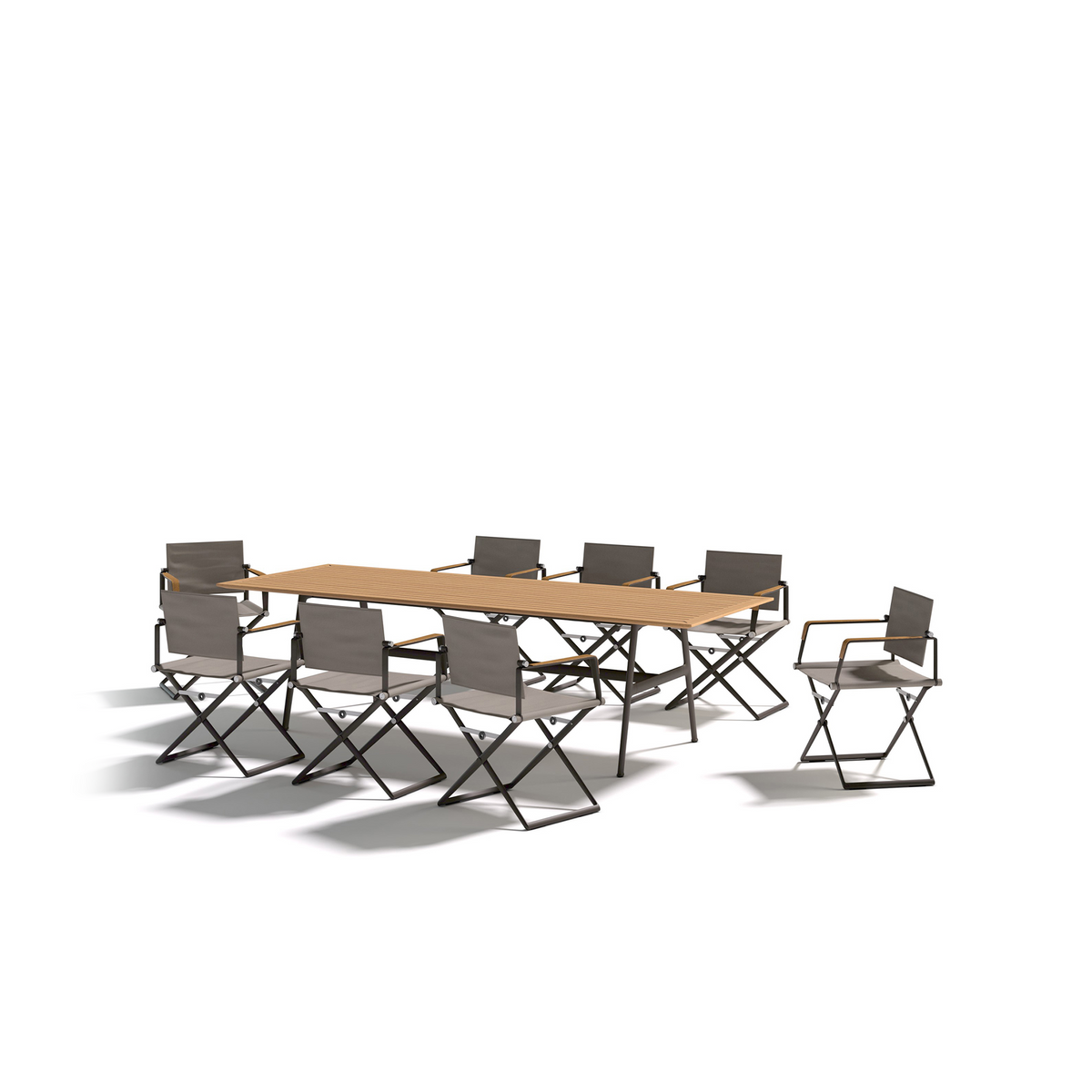 Seax Dining Table With Teak Top 280 x 100 x 74 cm