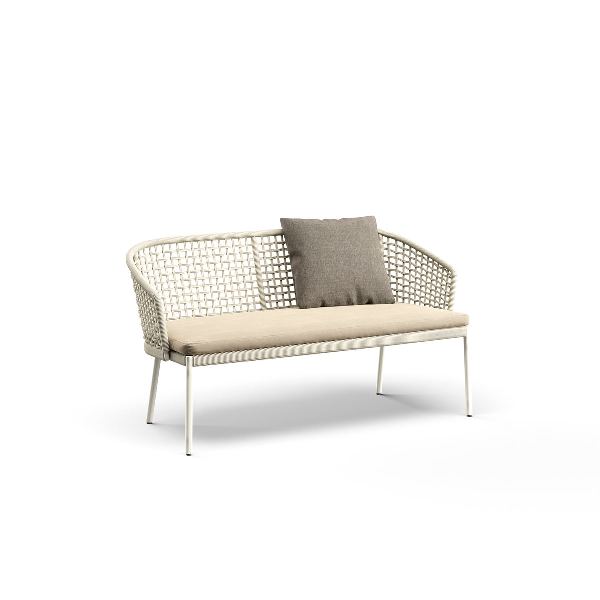 Tribeca 2 Seater Sofa with Aluminium Legs