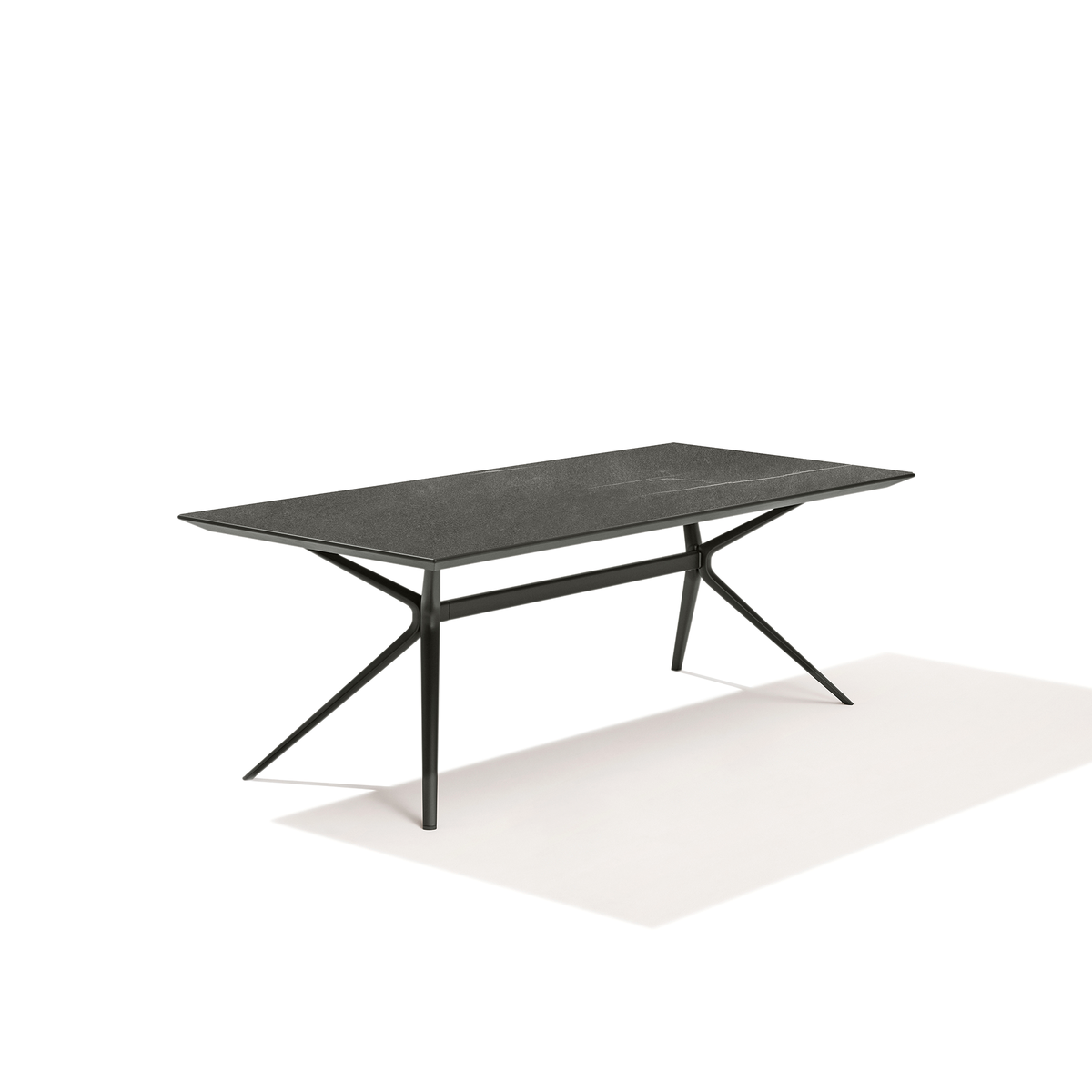 Moai Dining Table with Porcelain Stoneware Top 220 x 100 x 75 cm