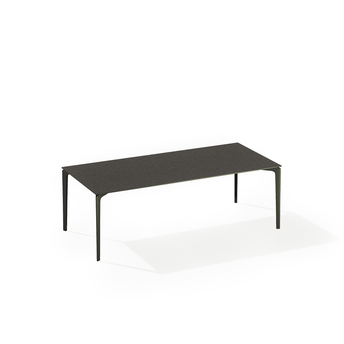 AllSize Dining Table with Speckled Aluminium Top 220 x 100 x 74 cm