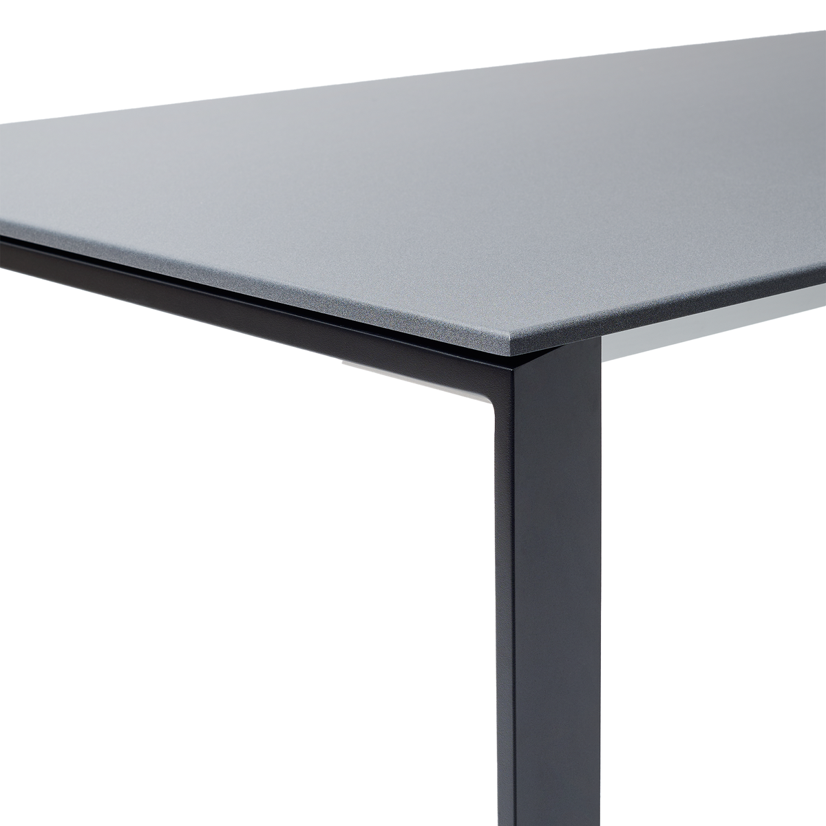 Grande Arche Dining Table Extendible with Speckled Aluminium Top 160-210 x 90 x 74 cm