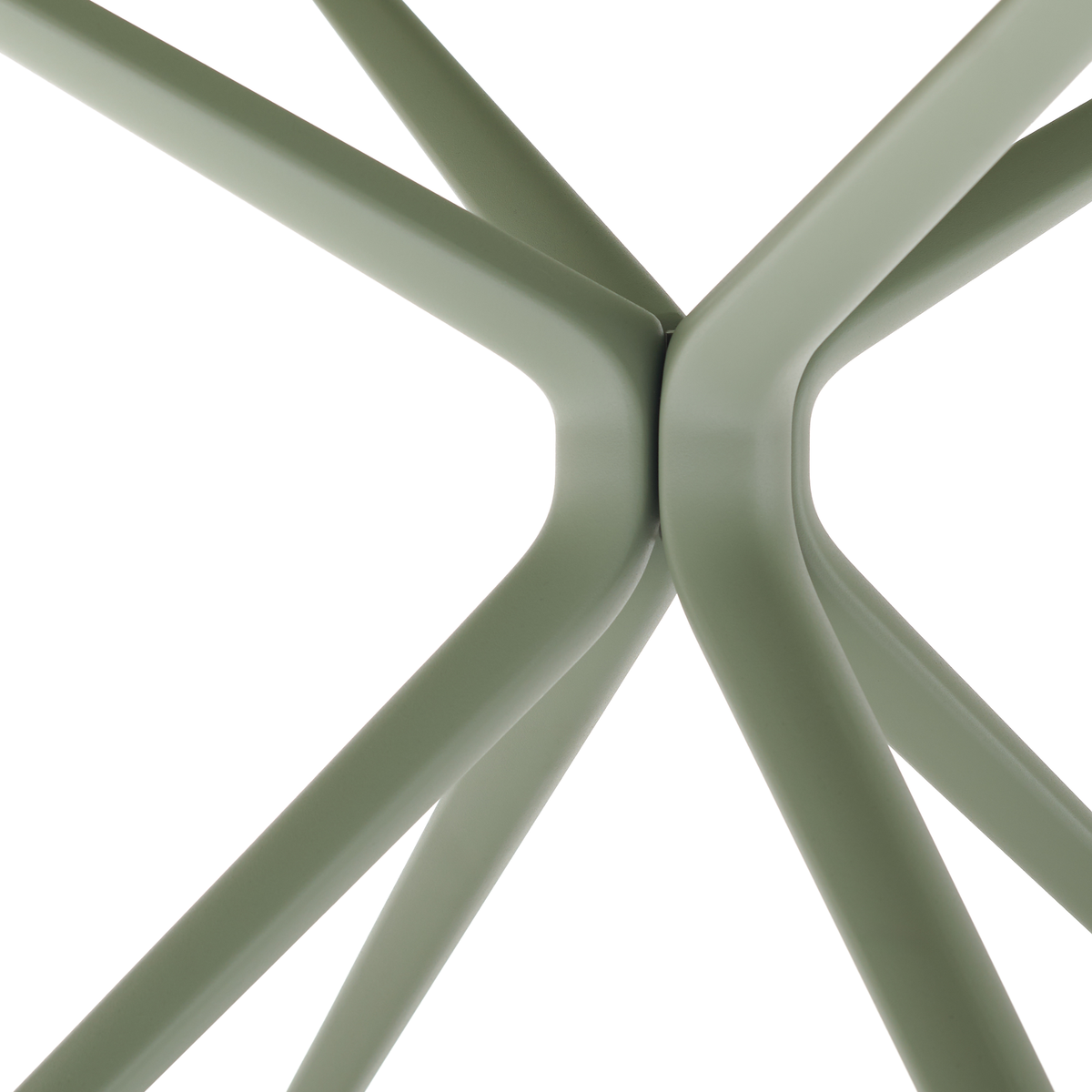 Moai Dining Table with Porcelain Stoneware Top 146 dia x 74 cm