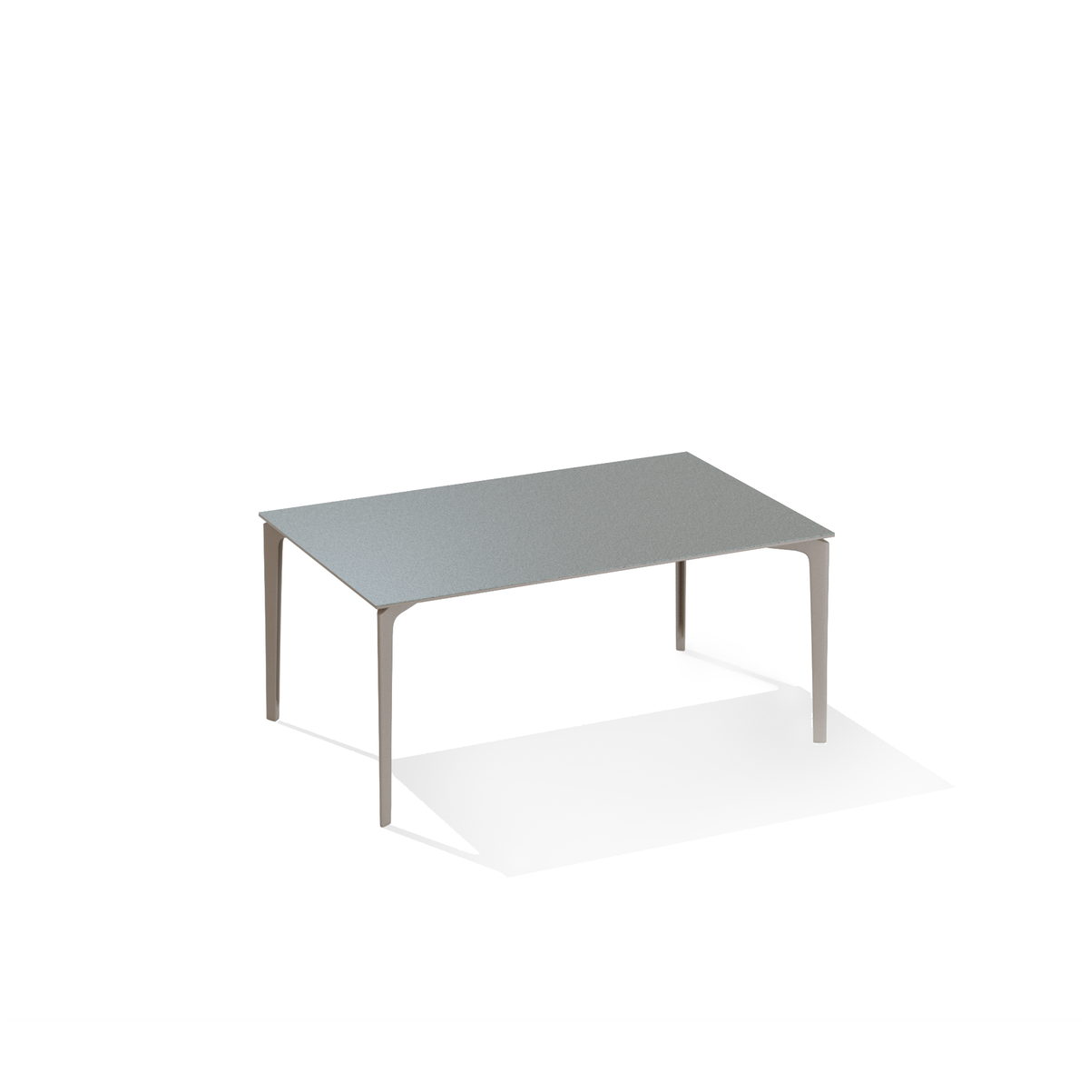 AllSize Dining Table with Speckled Aluminium Top 160 x 90 x 74 cm