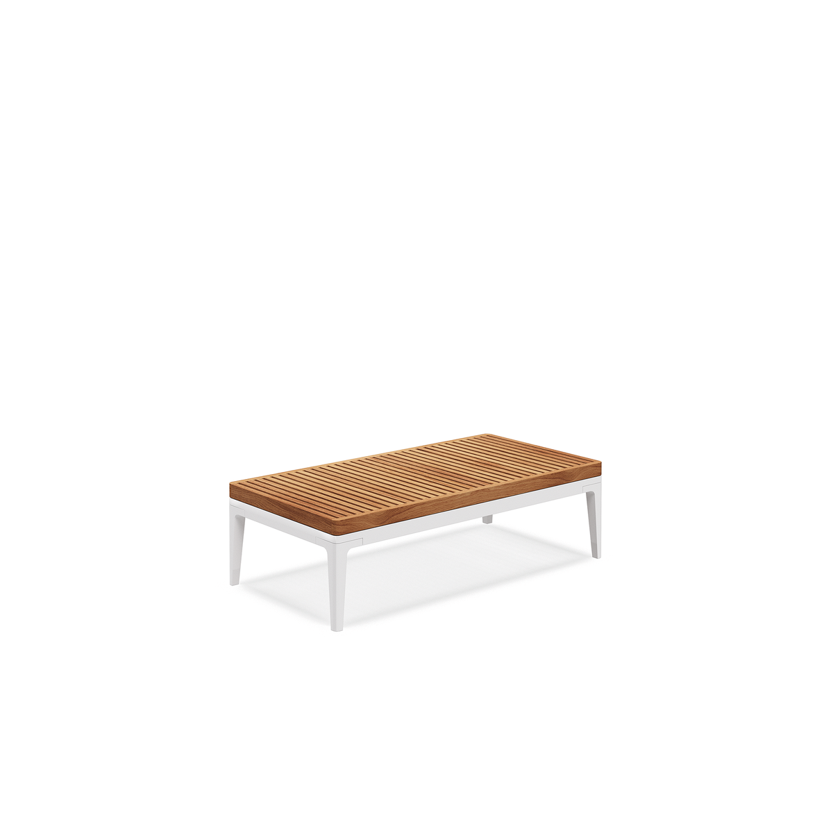 Grid Small Coffee Table Teak 103 x 50 x 30 cm