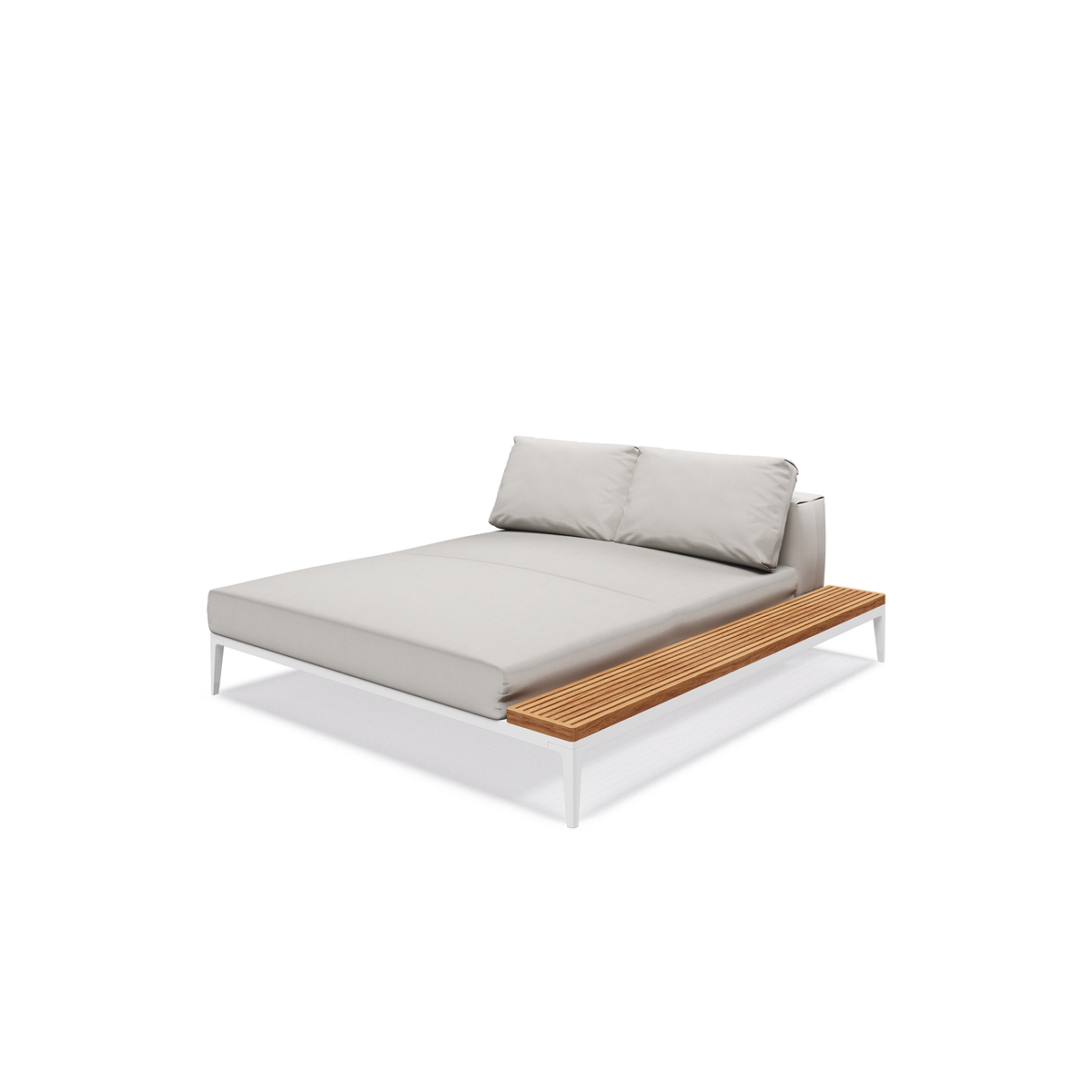 Grid Modular Right Chill Chaise Unit Teak
