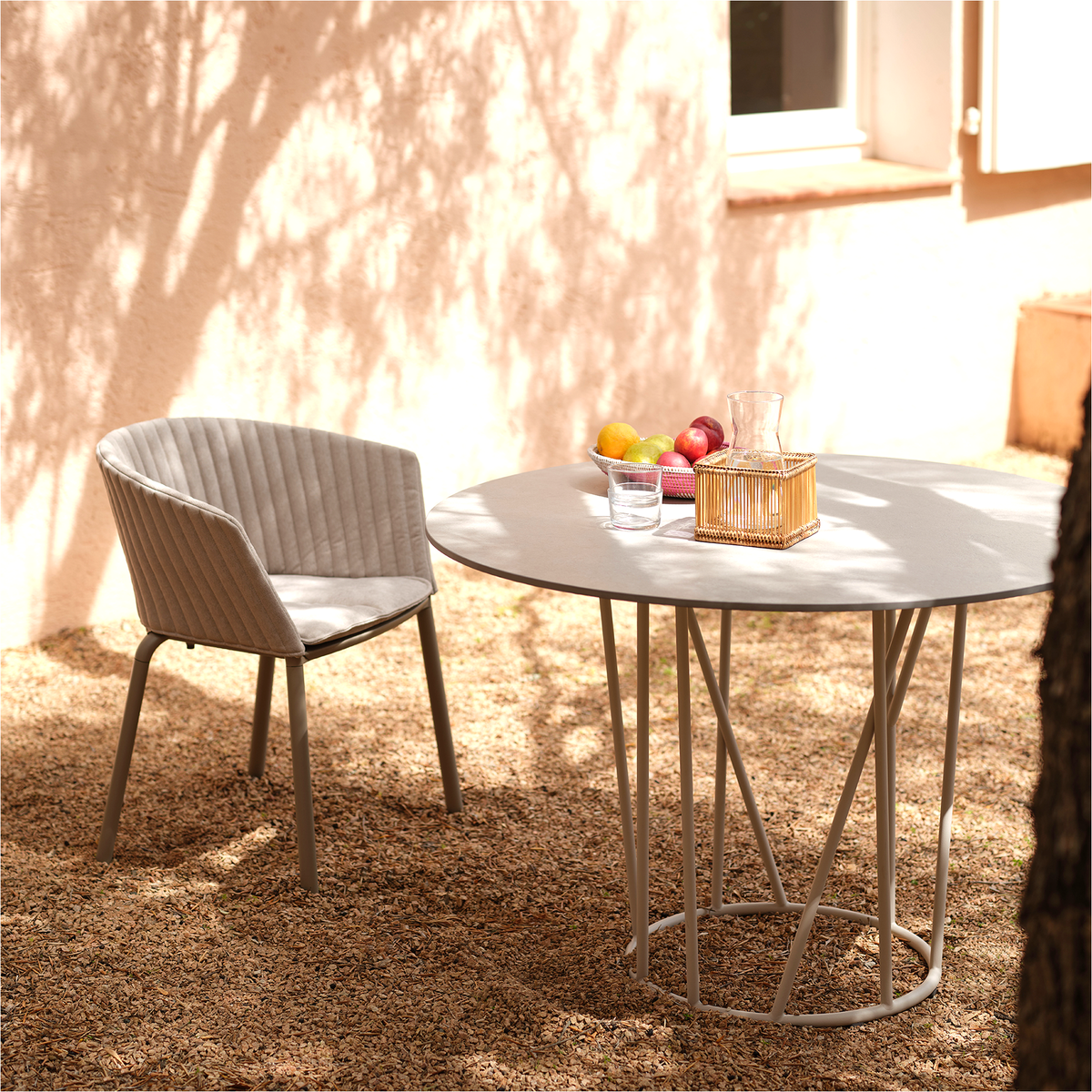 Ria Dining Armchair with Quilted Backrest