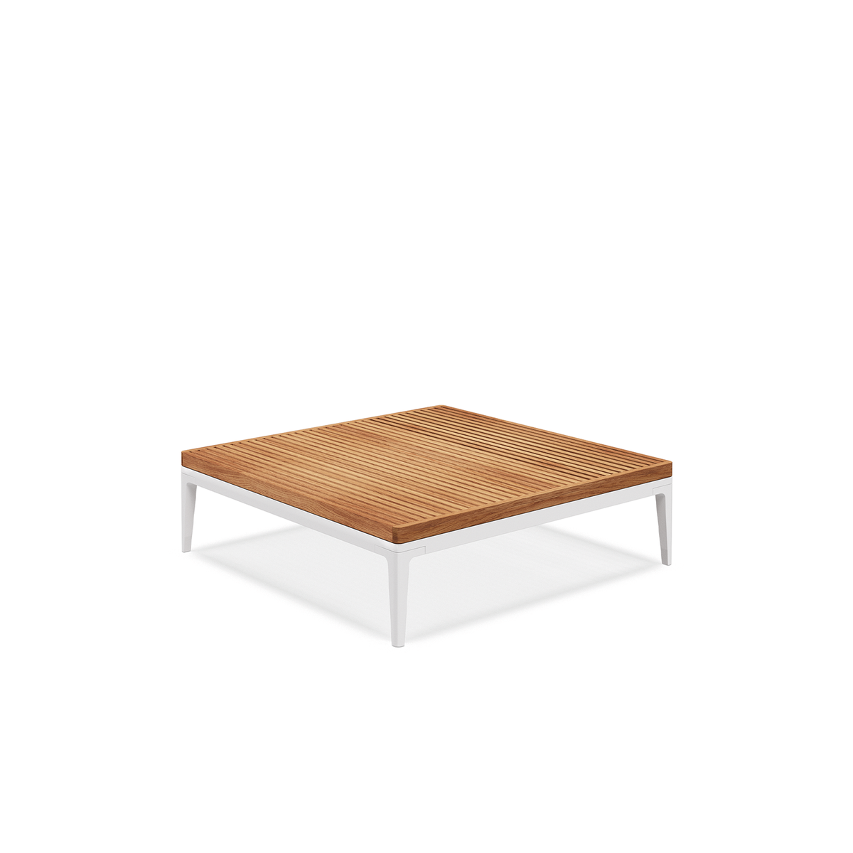 Grid Large Coffee Table Teak 103 x 103 x 30 cm