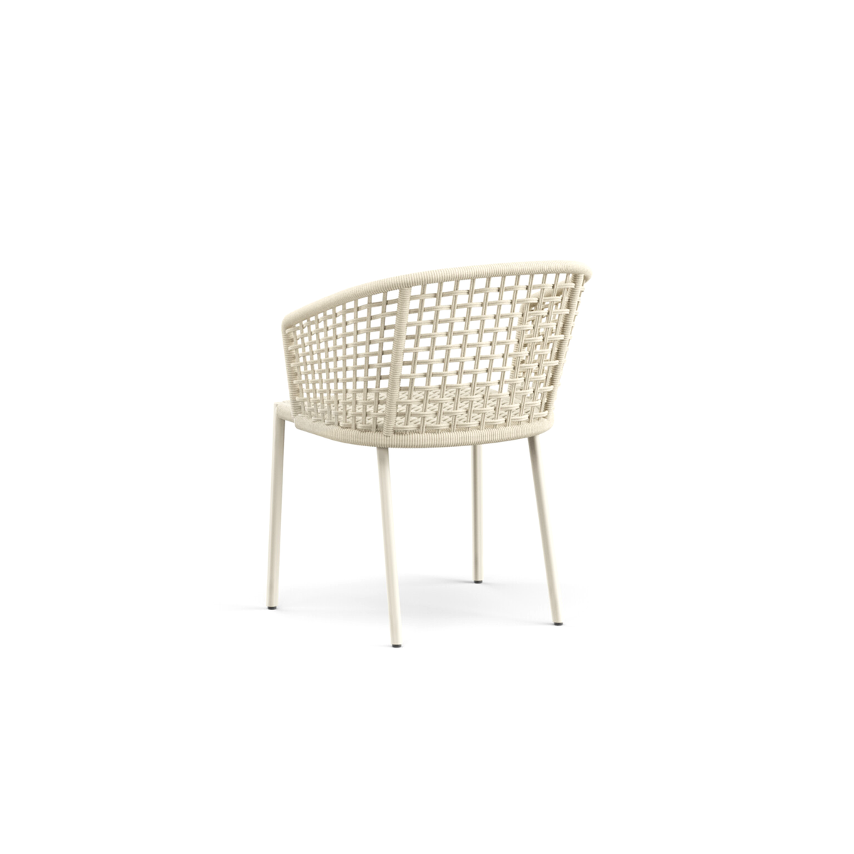 Tribeca Dining Armchair with Aluminium Legs