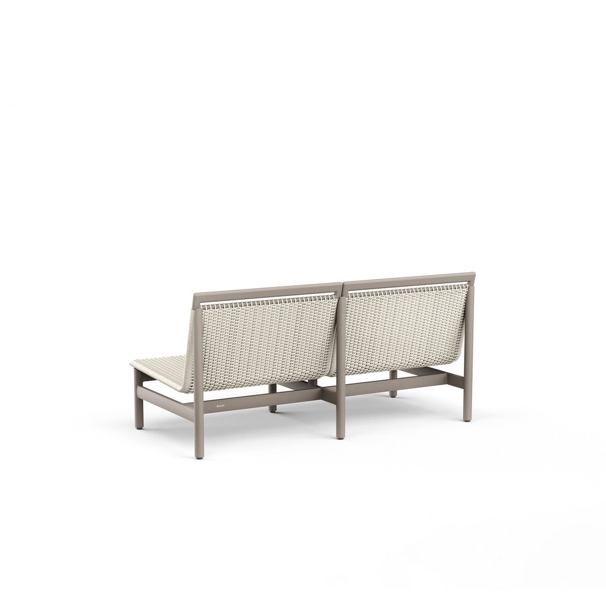 Montauk 2 Seater Sofa Aluminium
