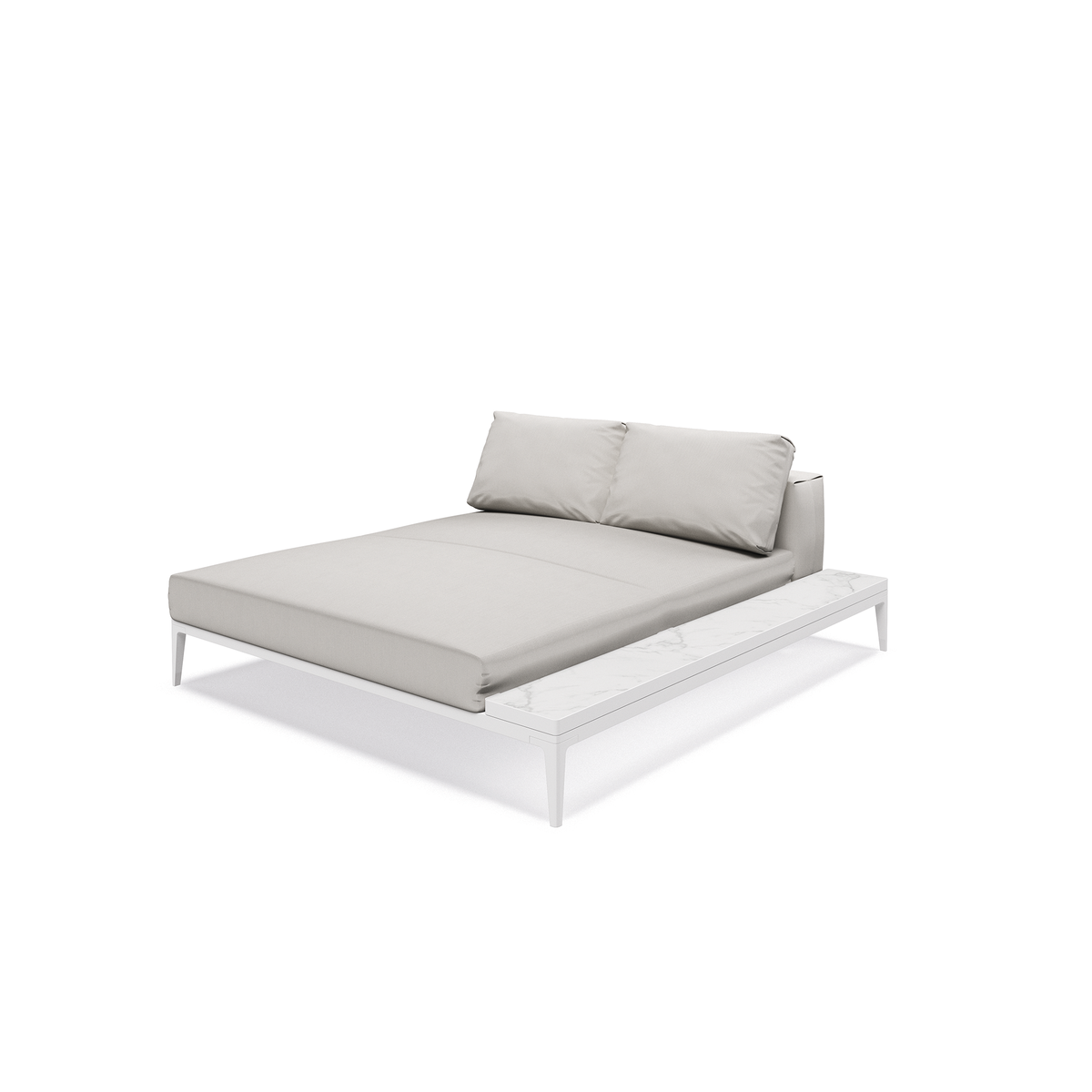 Grid Modular Right Chill Chaise Unit Ceramic