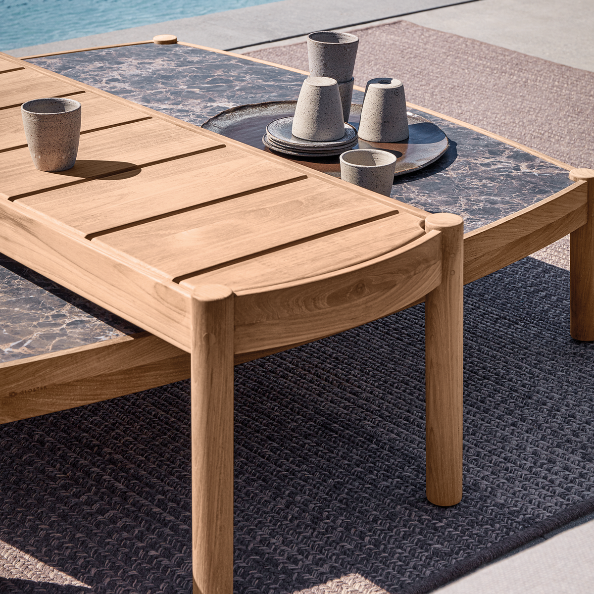 Haven Coffee Table Teak 159 x 42 x 38.5 cm