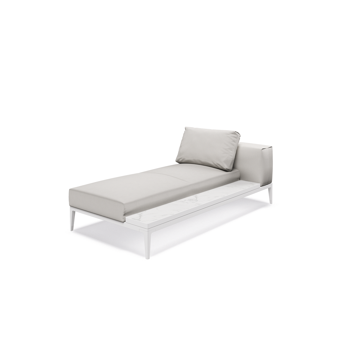 Grid Modular Right Chaise unit ceramic