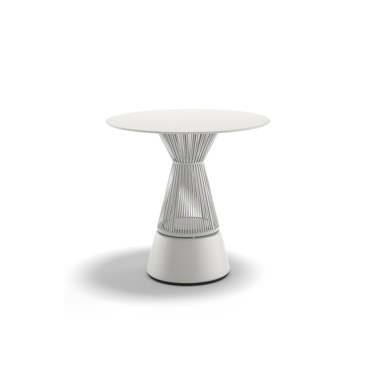 Cirql Nu Bistro Table, HPL 80 dia x 75 cm