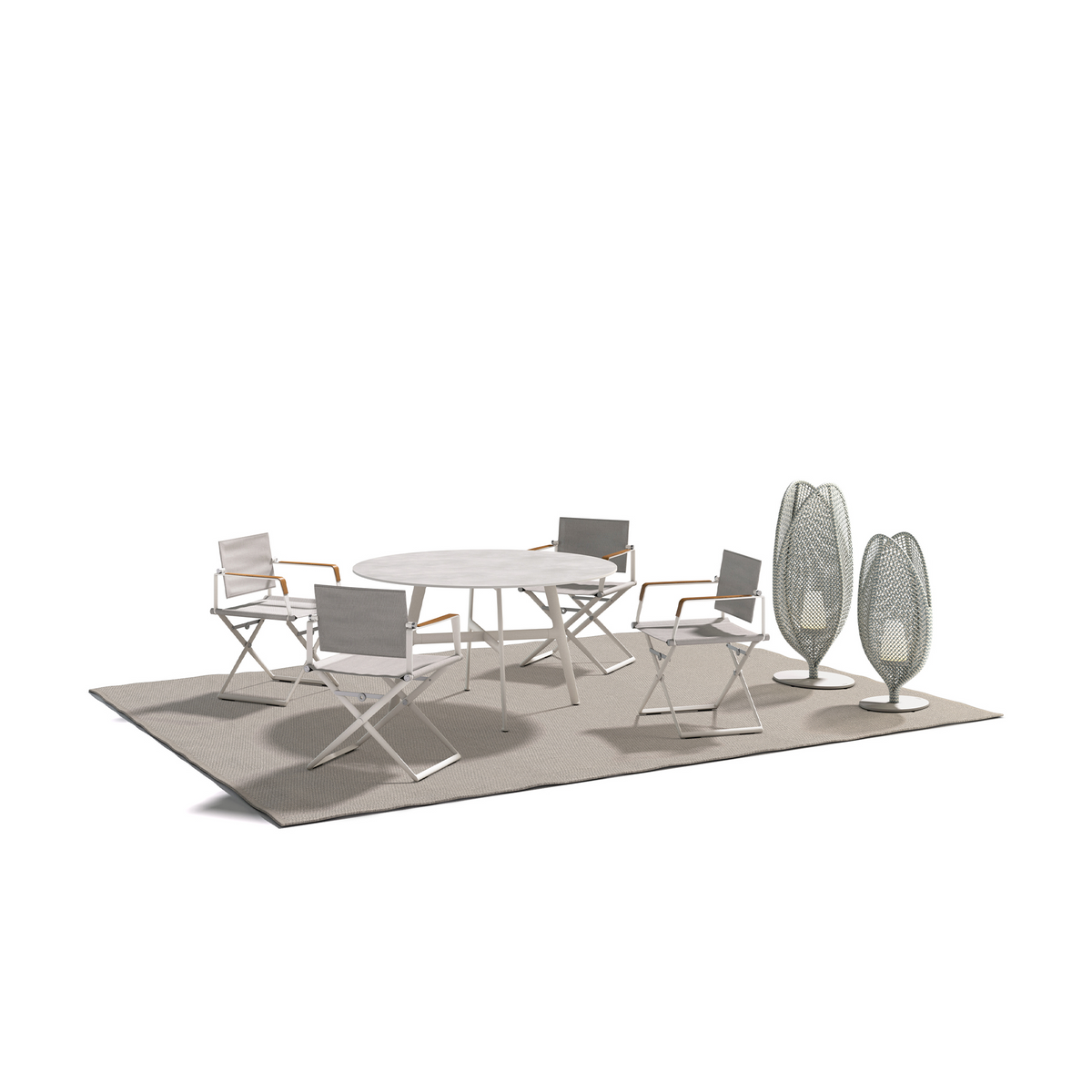 Seax Dining Table With Ceramic Top 140 dia x 74 cm