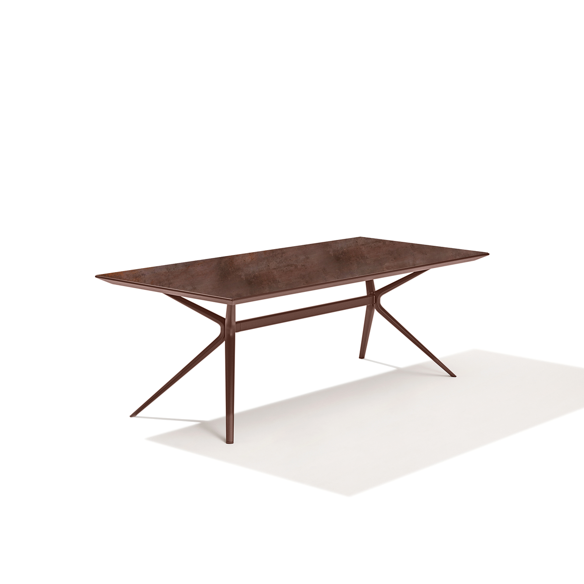 Moai Dining Table with Porcelain Stoneware Top 220 x 100 x 75 cm
