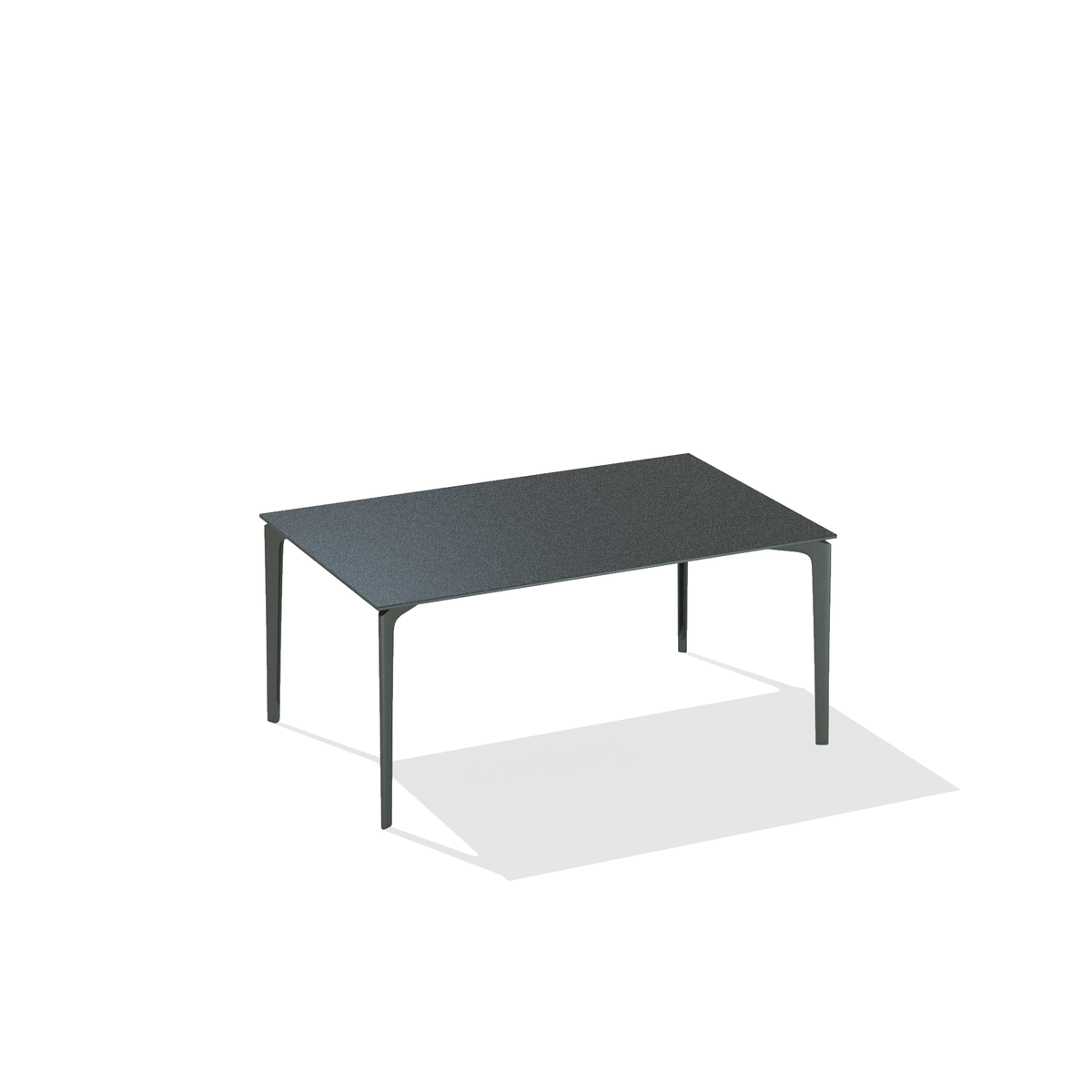 AllSize Dining Table with Speckled Aluminium Top 160 x 90 x 74 cm