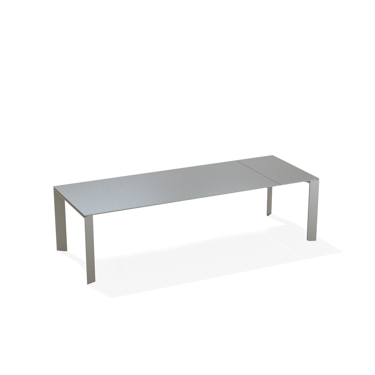 Grande Arche Dining Table Extendible with Speckled Aluminium Top 220-270 x 100 x 74 cm