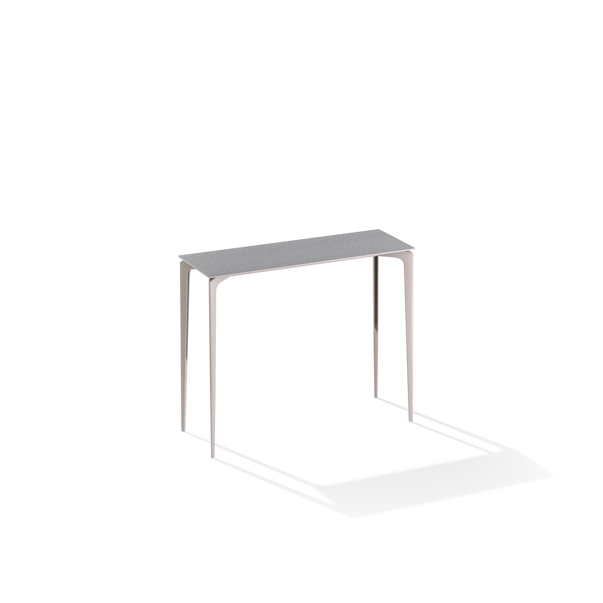 AllSize Bar Table with Speckled Aluminium Top 130 x 45 x 110 cm