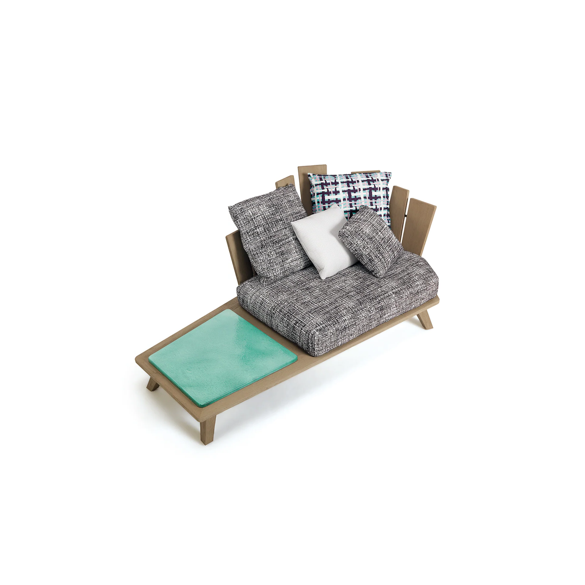 Rafael Lounge Armchair With Coffee Table Right