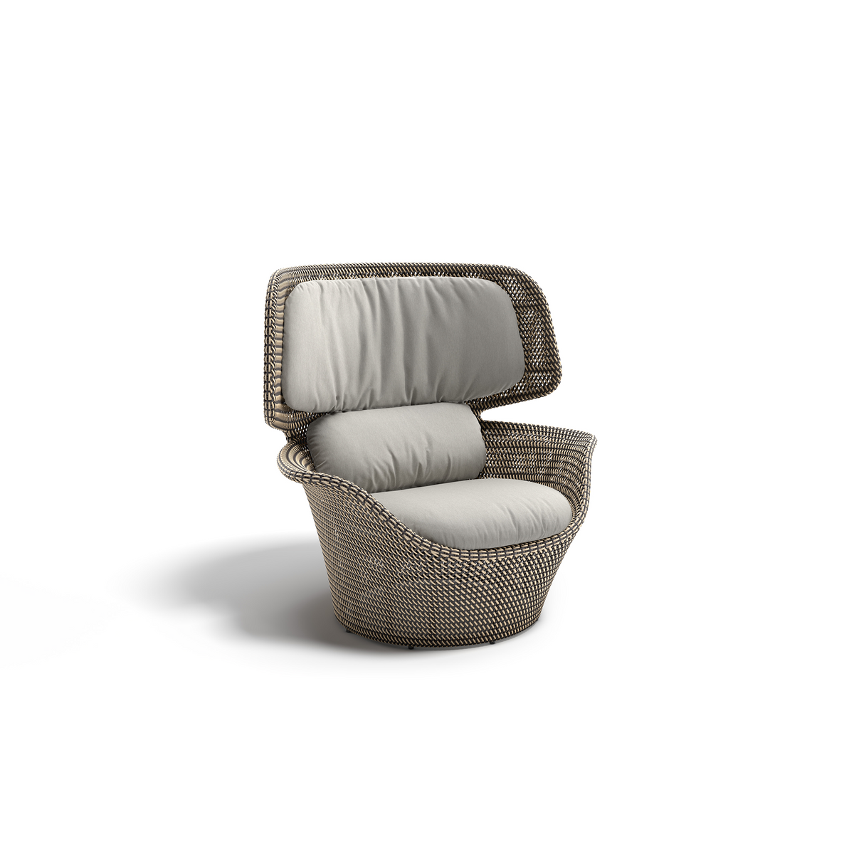 Seashell Grand Wing Chair With Seat & Back Cushion