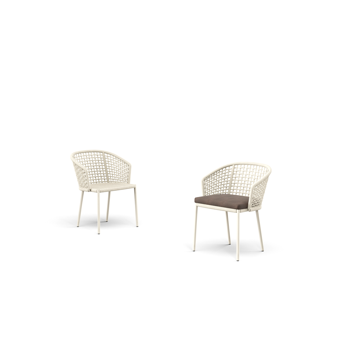 Tribeca Dining Armchair with Aluminium Legs