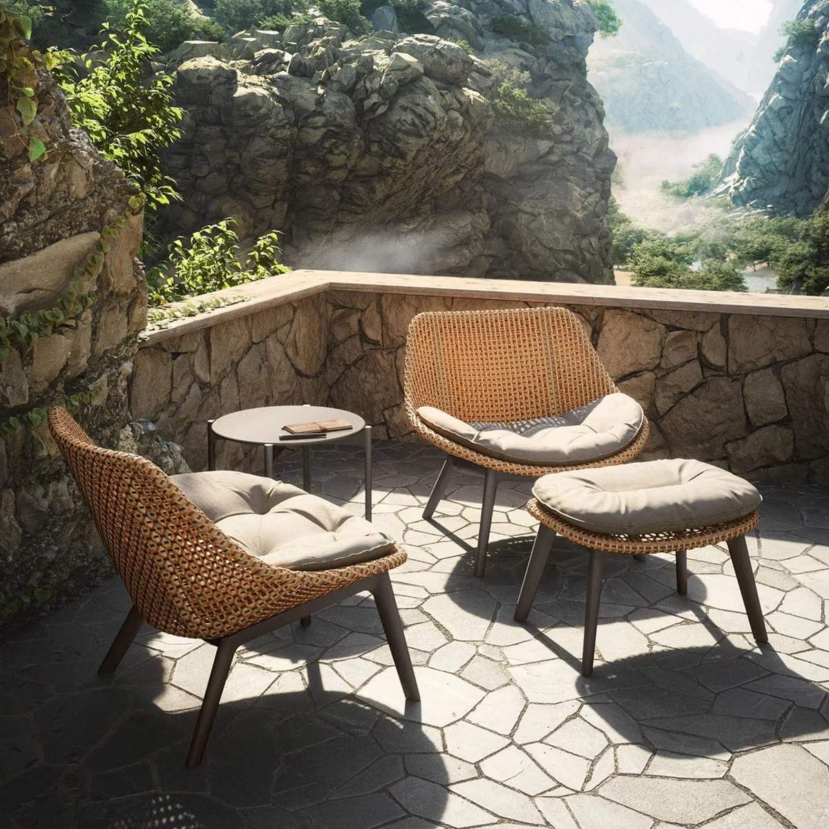 Mbrace Alu Lounge Chair With Seat Cushion