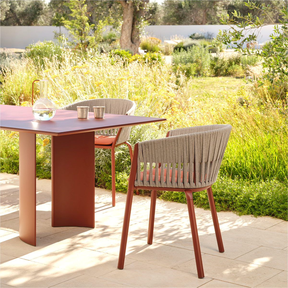 Ria Dining Armchair with Woven Rope