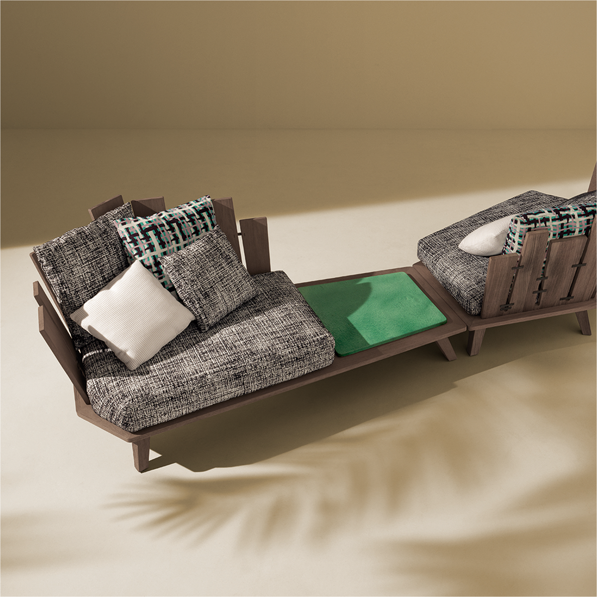 Rafael Lounge Armchair With Coffee Table Left
