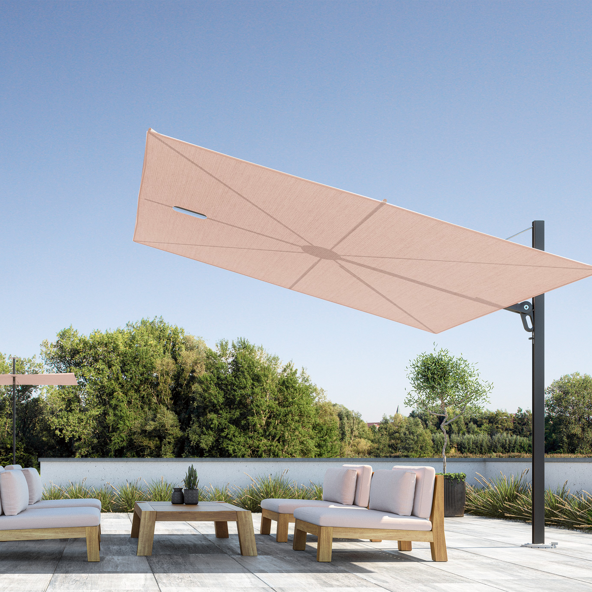 Spectra Square Straight 90° Cantilever Umbrella 3 x 3 m