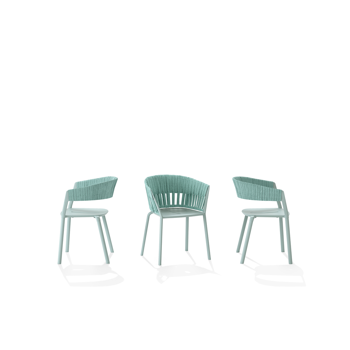 Ria Dining Armchair with Partially Woven Rope