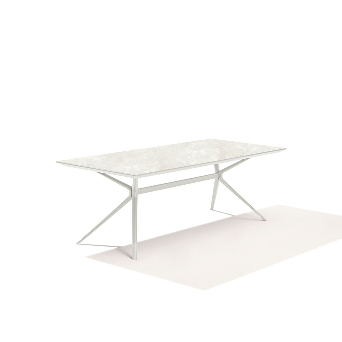 Moai Dining Table with Porcelain Stoneware Top 220 x 100 x 75 cm