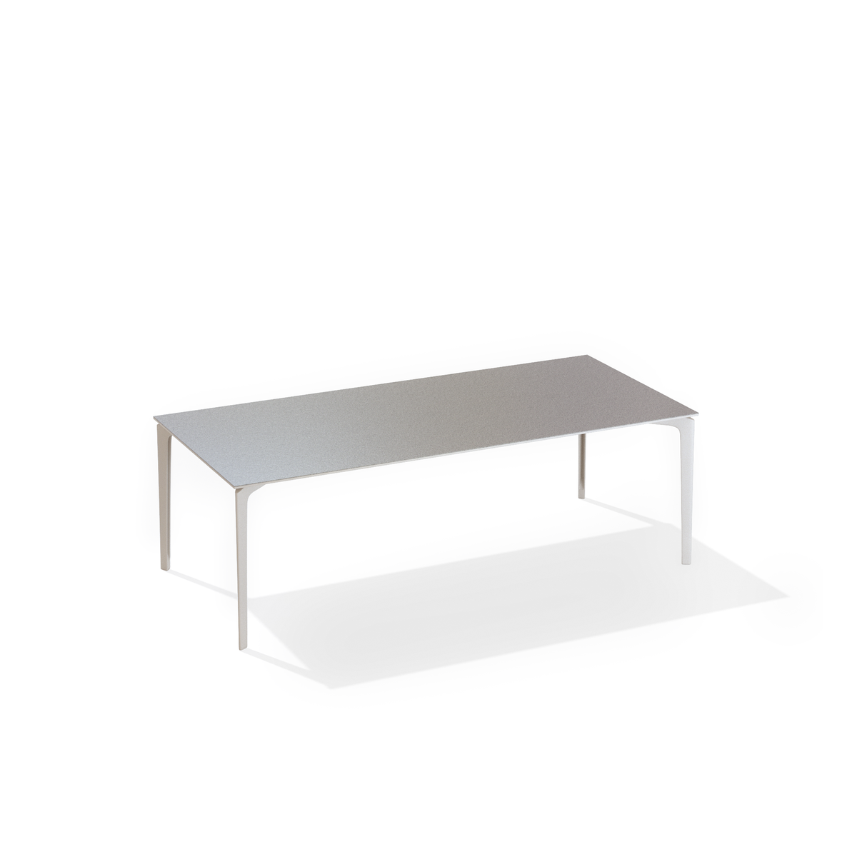 AllSize Dining Table with Speckled Aluminium Top 220 x 100 x 74 cm