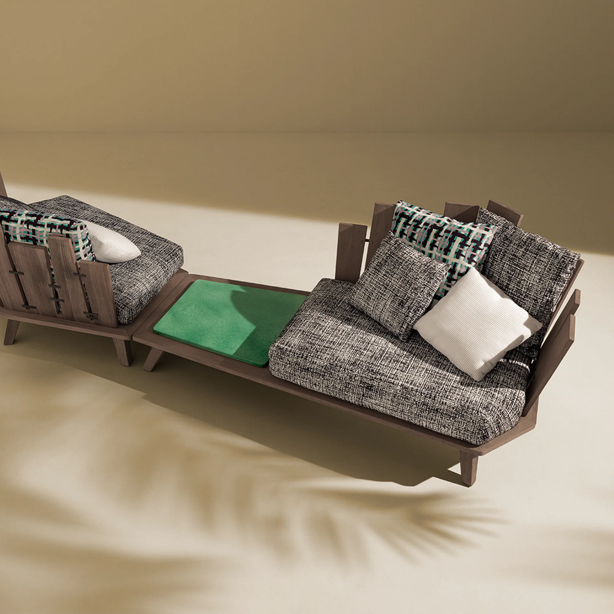 Rafael Lounge Armchair With Coffee Table Right