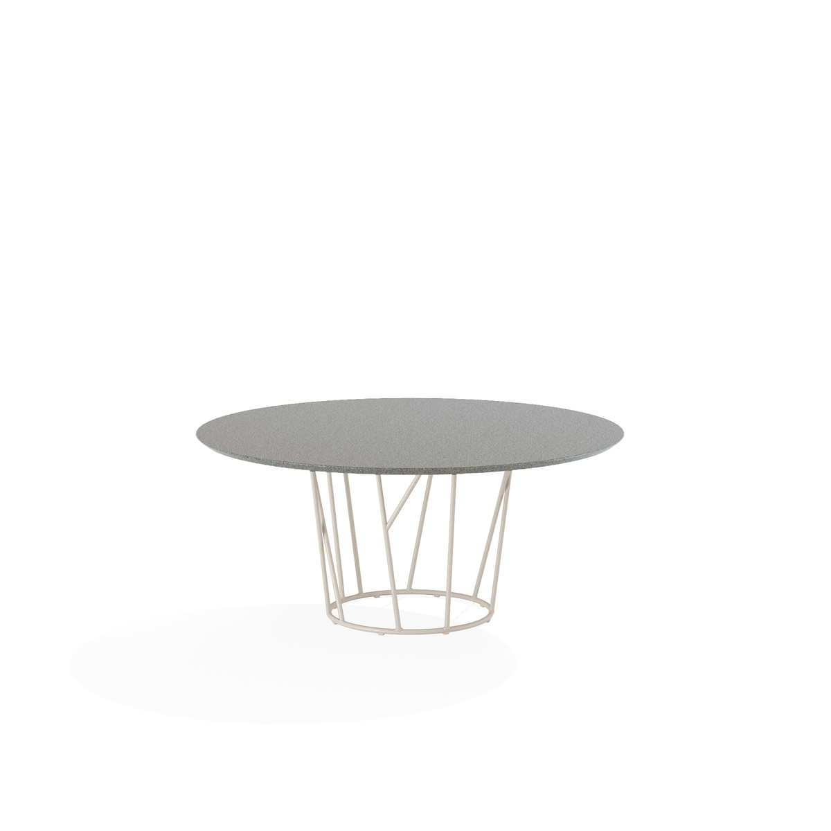 Wild Dining Table with Speckled Aluminium Top 138 dia x 73 cm (69T6S)