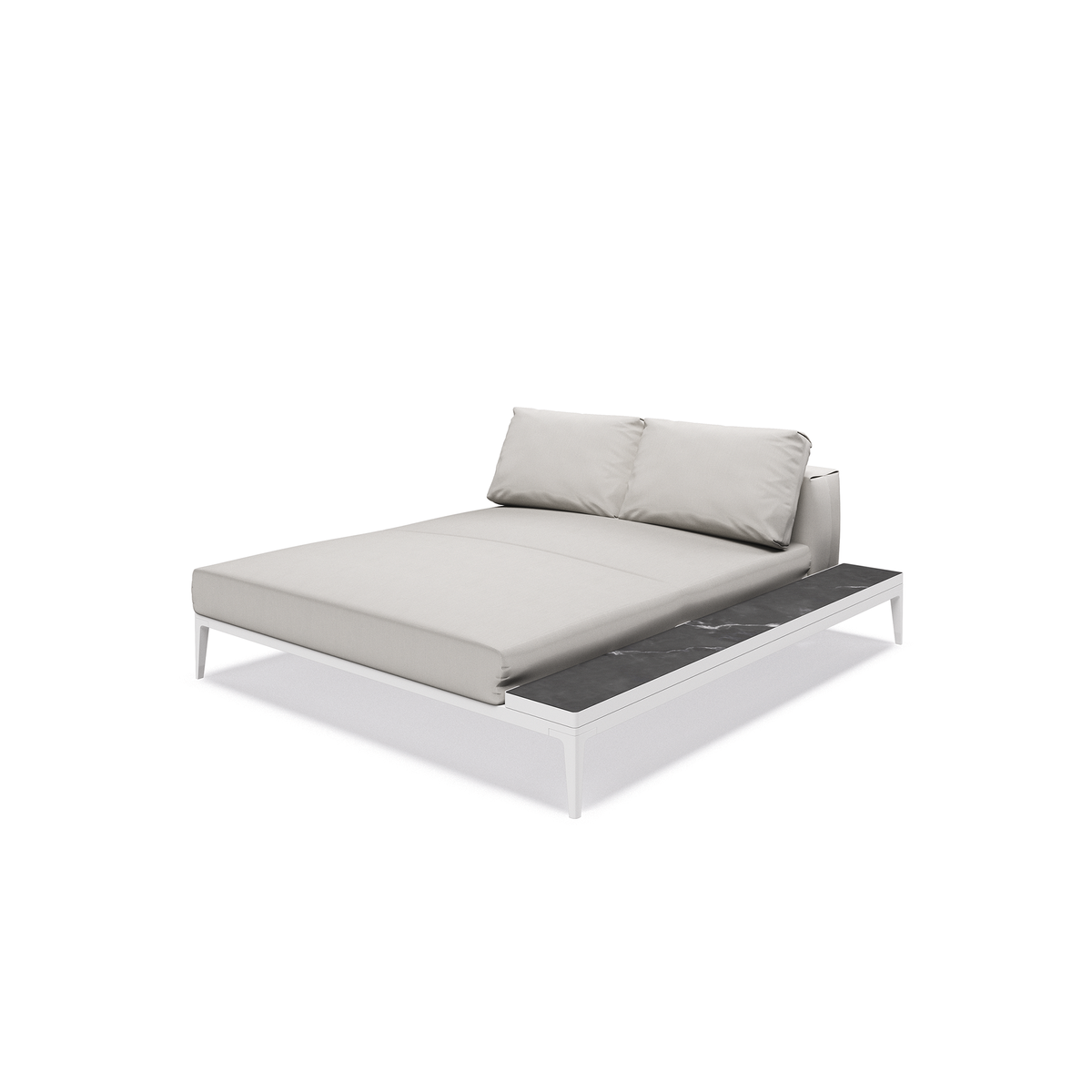 Grid Modular Right Chill Chaise Unit Ceramic