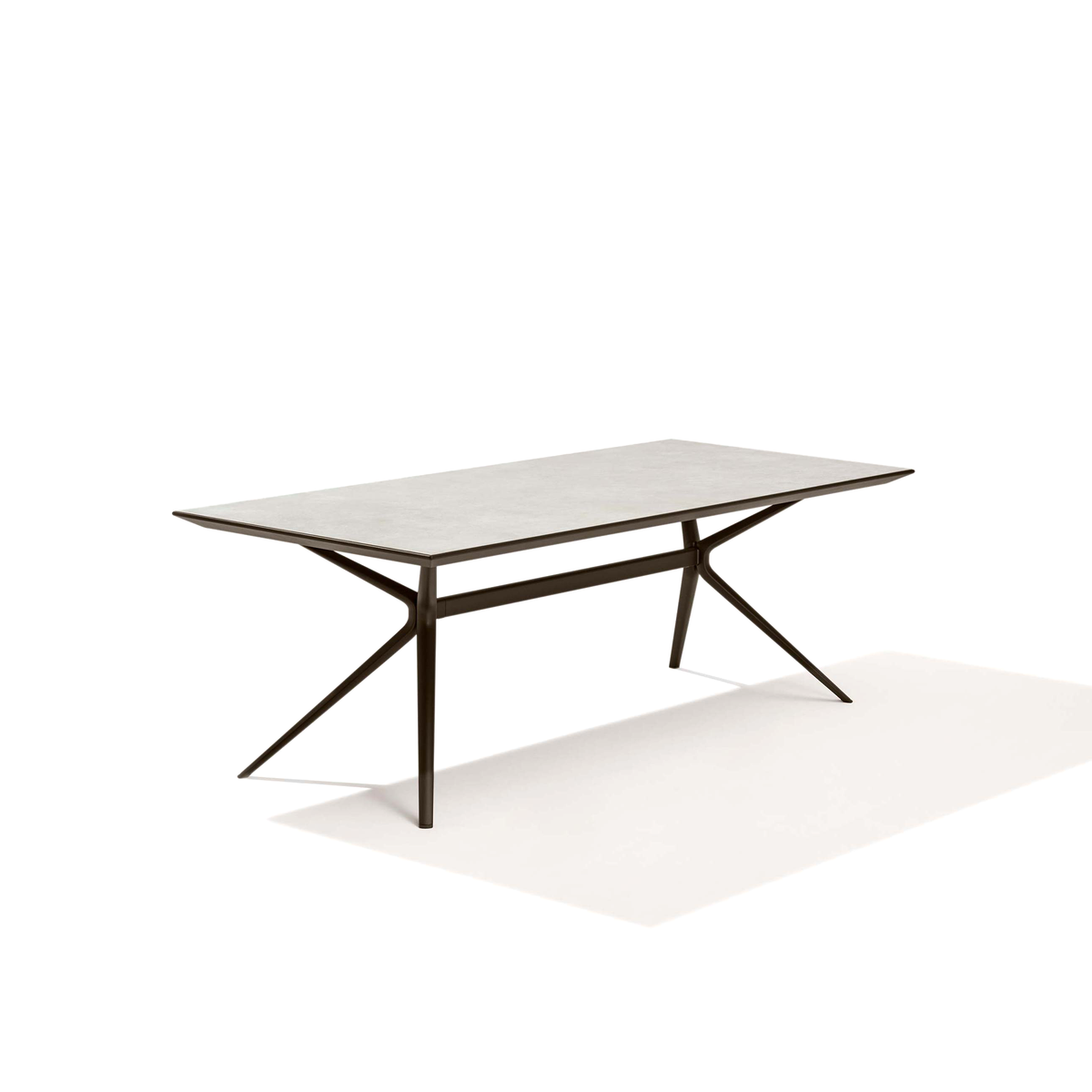 Moai Dining Table with Porcelain Stoneware Top 220 x 100 x 75 cm