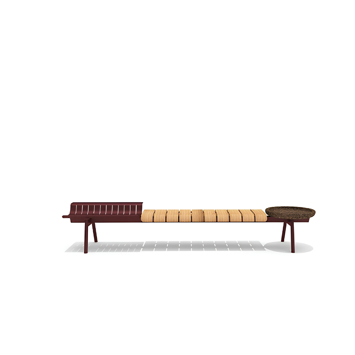 Bench with Bag holder and Tray